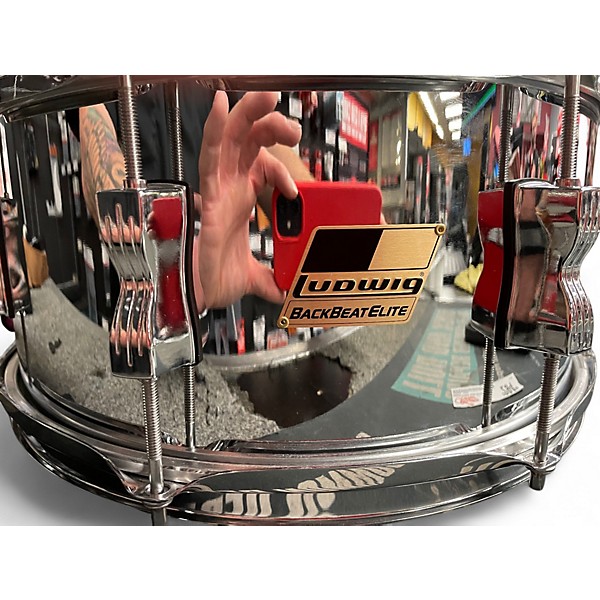 Used Ludwig 14in BACKBEAT ELITE  Chrome Drum