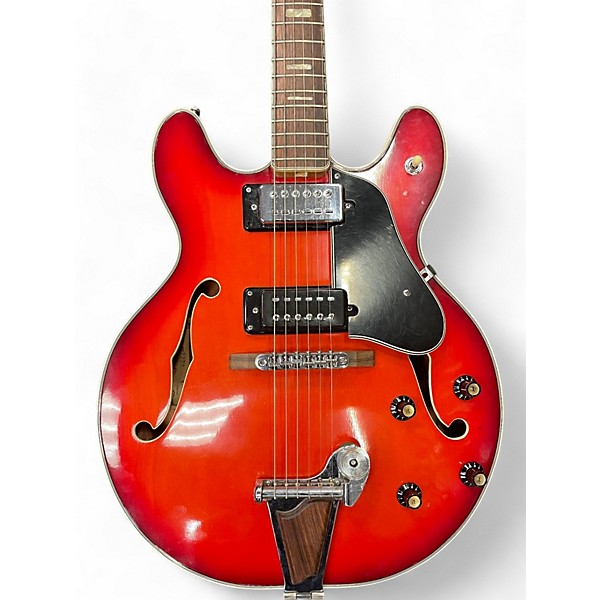 Used Electra 2227 RED BURST Hollow Body Electric Guitar