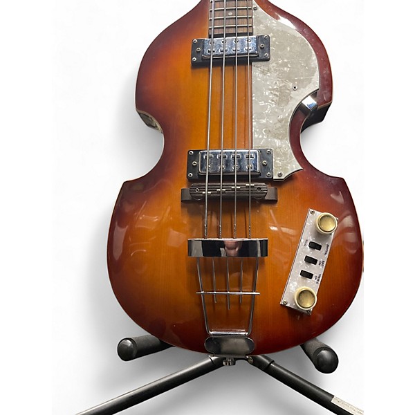 Used 2020s Hofner HIBBSBO1 Violin 2 Tone Sunburst Electric Bass Guitar