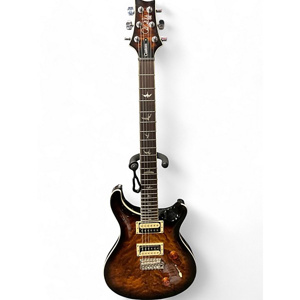 Used PRS CUSTOM Black and Gold Solid Body Electric Guitar,Specials : American Fashion Style Bags On Sale