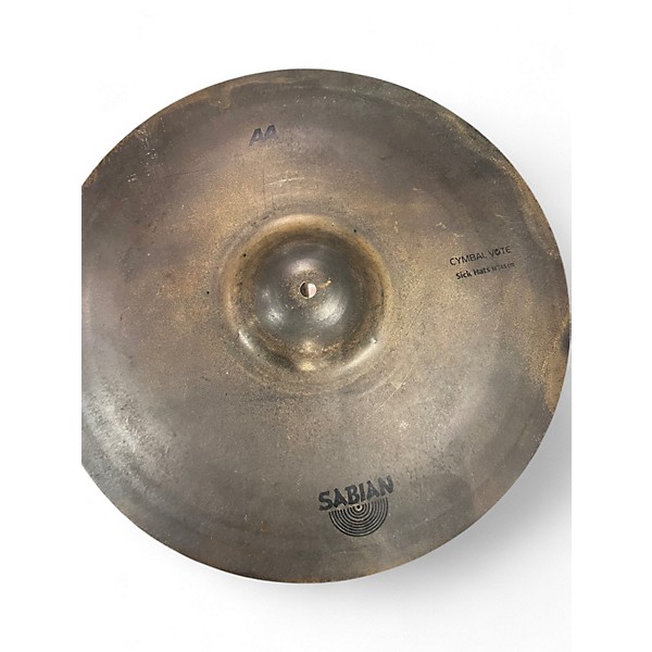 Used SABIAN 18in AA SICK HATS Cymbal