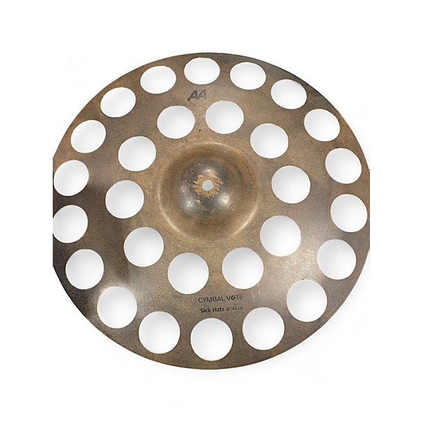 Used SABIAN 18in AA SICK HATS Cymbal