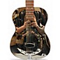 Used Dobro Hound Dog Round Neck Biscuit Nickel Resonator Guitar