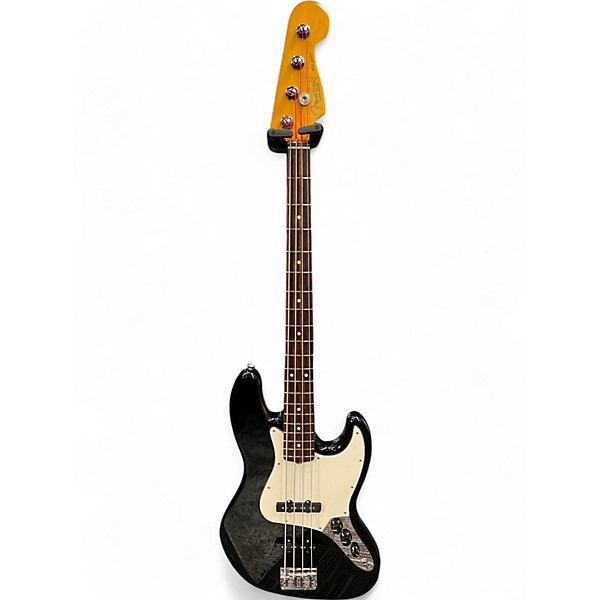 Used 2022 Fender AMERICAN PRO II JAZZ BASS BLACK Electric Bass Guitar