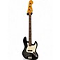 Used 2022 Fender AMERICAN PRO II JAZZ BASS BLACK Electric Bass Guitar thumbnail