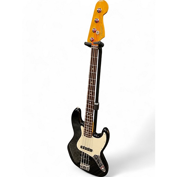 Used 2022 Fender AMERICAN PRO II JAZZ BASS BLACK Electric Bass Guitar