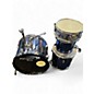 Used Percussion Plus 4 Piece DRUM SET Blue Drum Kit