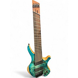 Used Agile Guitars Parallax 9 String Satin Green/Blue Solid Body Electric Guitar