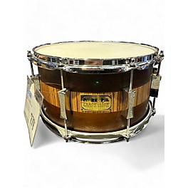 Used Pork Pie 13X7 exotic rosewood zebrawood Natural Drum