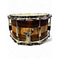 Used Pork Pie 13X7 exotic rosewood zebrawood Natural Drum