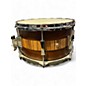 Used Pork Pie 13X7 exotic rosewood zebrawood Natural Drum