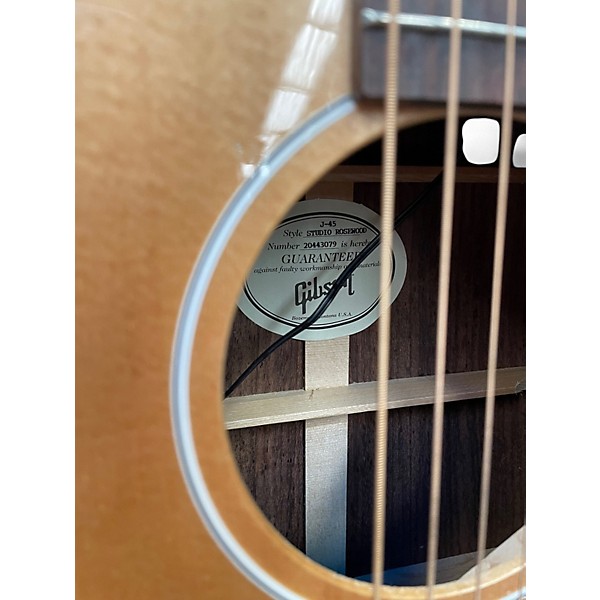 Used Gibson J45 STUDIO ROSEWOOD Natural Acoustic Electric Guitar