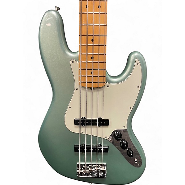 Used Fender American Professional II Jazz Bass V MYSTIC SEA FOAM GREEN Electric Bass Guitar