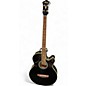 Used Ibanez AEB5E Black Acoustic Bass Guitar