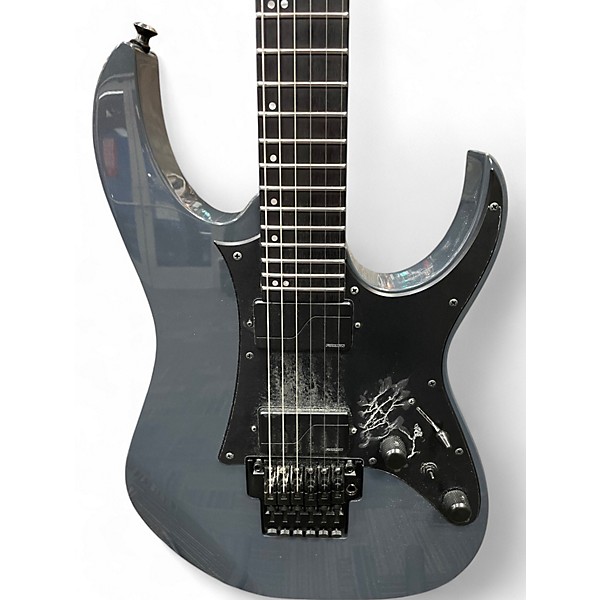 Used Ibanez RGR5130 Prestige Grey Metallic Solid Body Electric Guitar