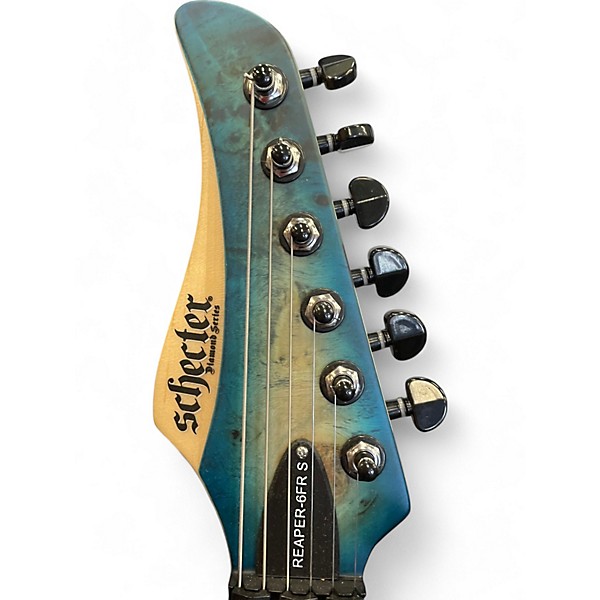 Used Schecter Guitar Research REAPER 6FR S SKY BURST Solid Body Electric Guitar