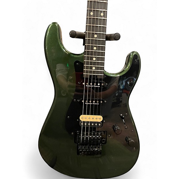 Used Charvel Pro-Mod So-Cal Style 1 HSS FR LAMBO GREEN METALLIC Solid Body Electric Guitar