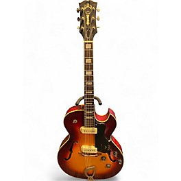Vintage 1962 Guild CE-100d 2 Color Sunburst Hollow Body Electric Guitar