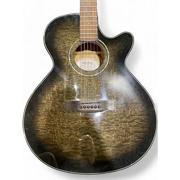 Used Mitchell MX420 MIDNIGHT EDGE BURST Acoustic Electric Guitar