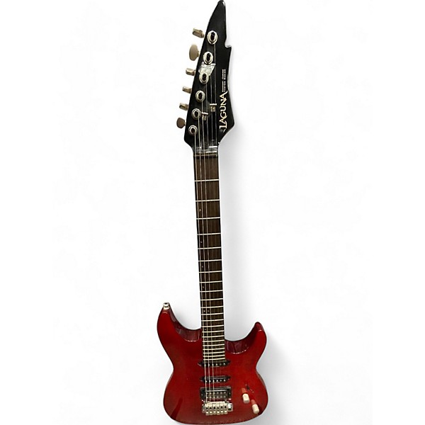 Used Laguna LE422 Red Solid Body Electric Guitar