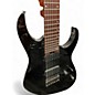 Used Ibanez RGMS7 Black Solid Body Electric Guitar