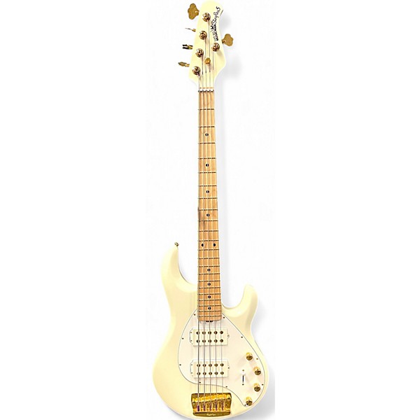 Used Ernie Ball Music Man StingRay 5 Special HH Alpine White Electric Bass Guitar