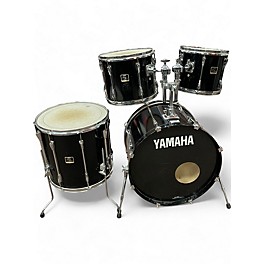 Used Yamaha 4 Piece Stage Custom Black Drum Kit