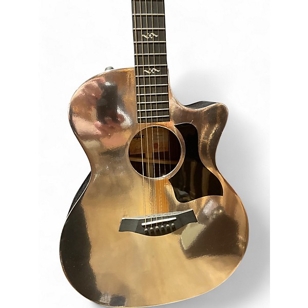 Used Taylor 414CE R Metallic Silver Acoustic Electric Guitar