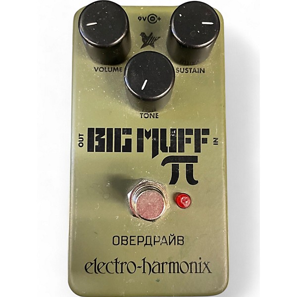 Used Electro-Harmonix Green Russian Big Muff Pi Fuzz Effect Pedal