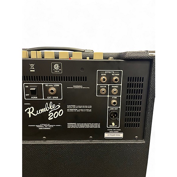 Used Fender Rumble V3 200W Bass Amp Head