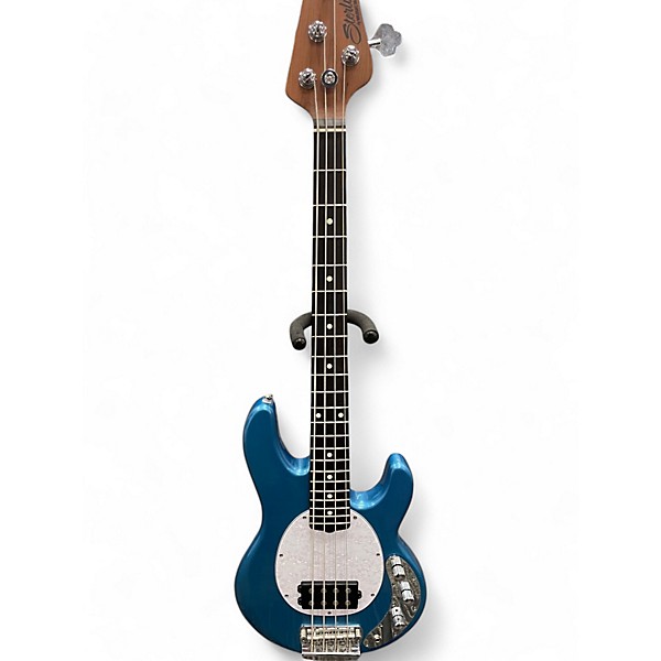 Used Sterling by Music Man STINGRAY SHORT SCALE Blue Electric Bass Guitar