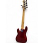 Used Squier Precision Bass 5 string Candy Apple Red Electric Bass Guitar