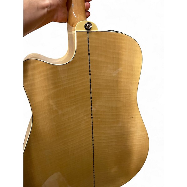 Used Takamine EF350 Natural MAPLE Acoustic Electric Guitar
