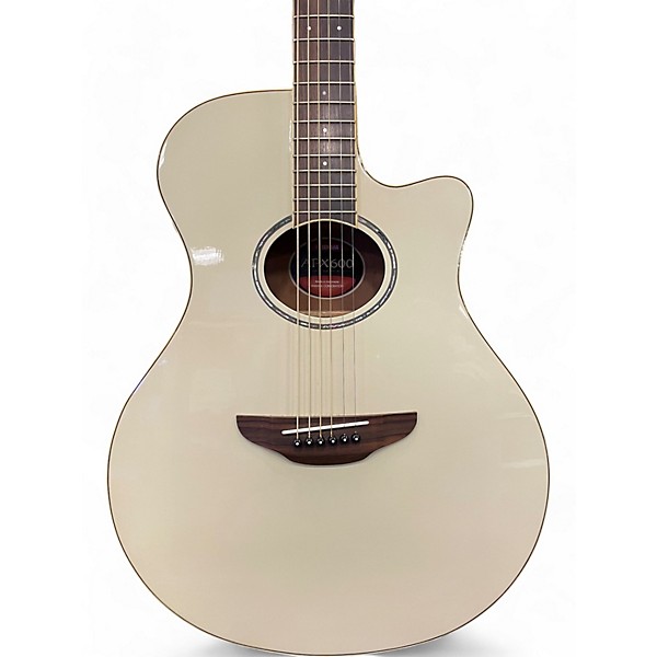 Used 2023 Yamaha APX600 Antique Ivory Acoustic Electric Guitar