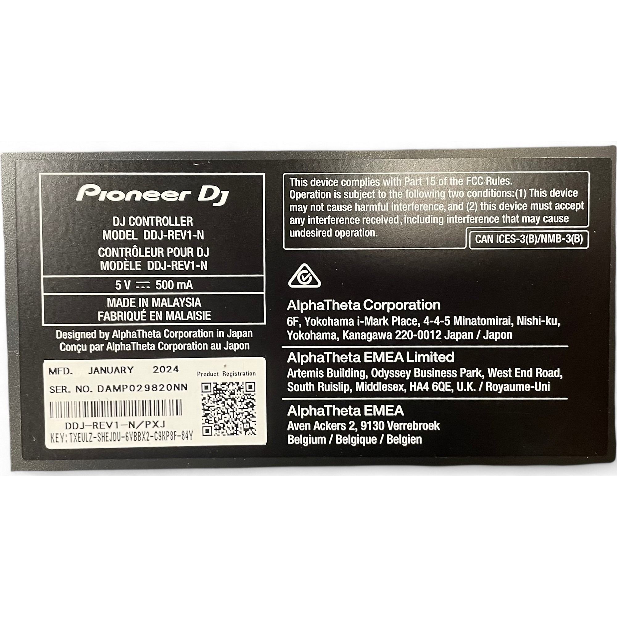 Used Pioneer DJ Used Pioneer DJ DDJ-REV1 DJ Controller