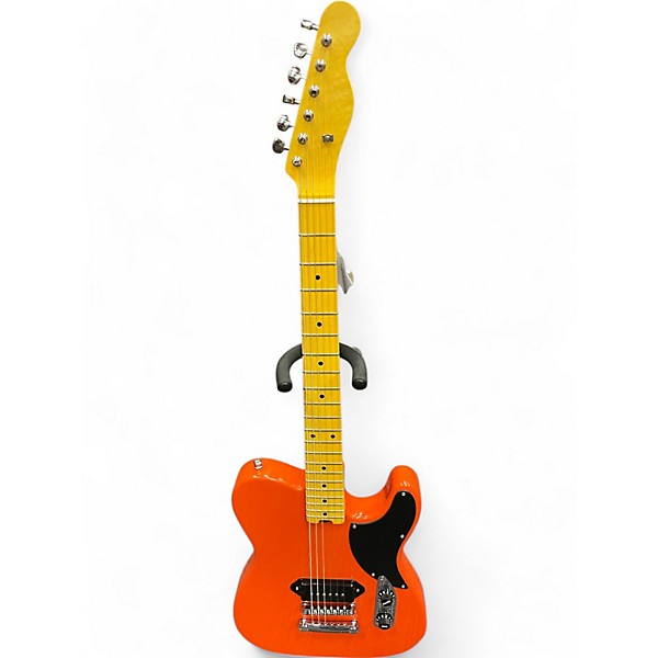 Used Miscellaneous T-Style Partscaster P90 Orange Solid Body Electric Guitar