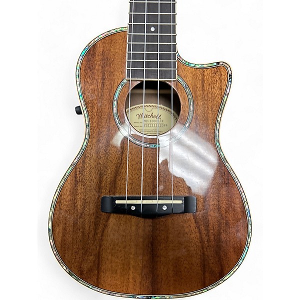 Used 2020s Mitchell MU100CE Concert Natural Ukulele