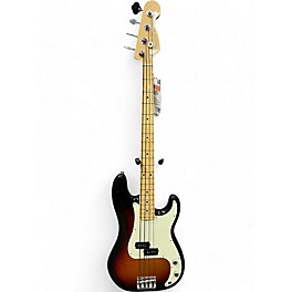 Used 2017 Fender American Professional Precision Bass 3 Color Sunburst Electric Bass Guitar
