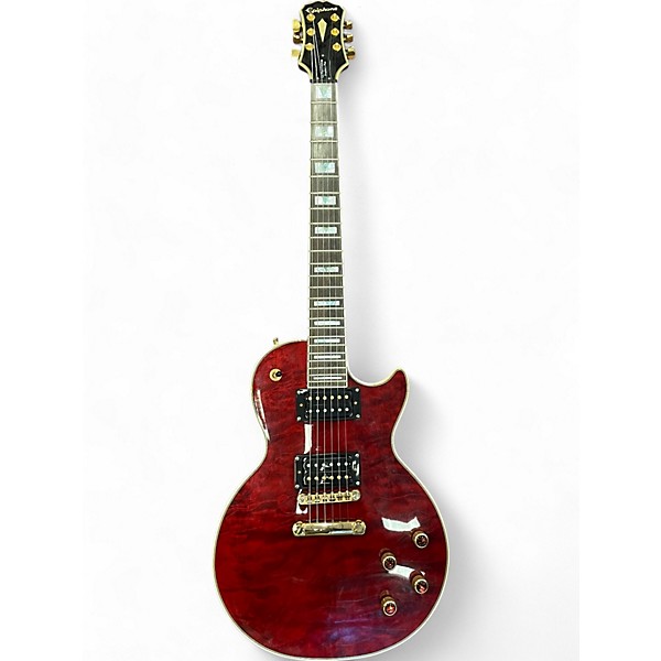 Used Epiphone Prophecy Les Paul Custom Plus Wine Red Solid Body Electric Guitar