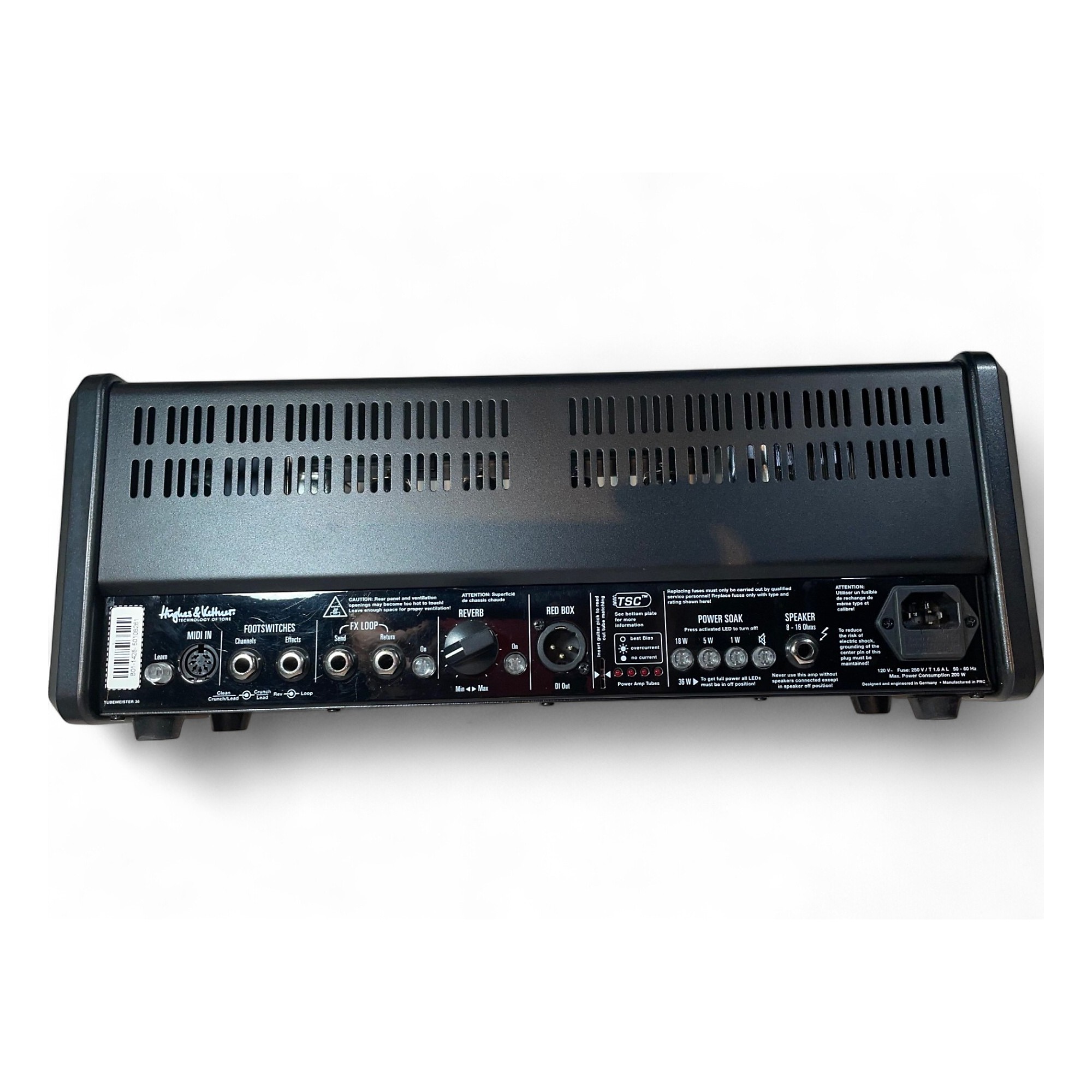 アンプ Hughes & Kettner TubeMeister 36 Head Used Hughes & Kettner Tubemeister 36 Tube Guitar Amp Head
