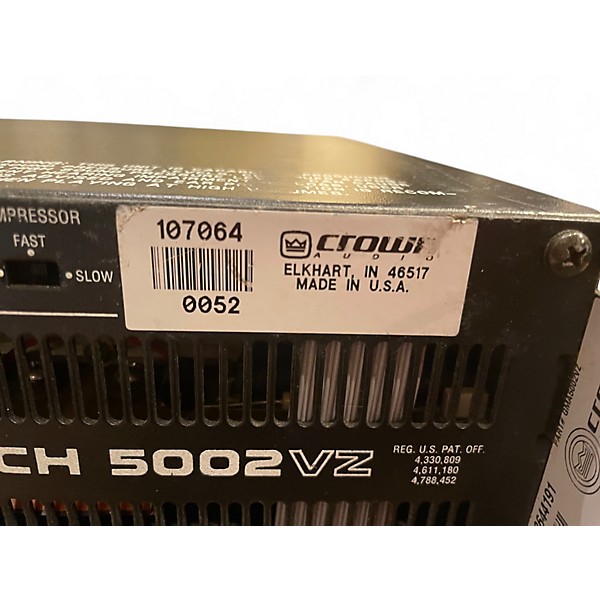 Used Crown Macro Tech 5002VZ Power Amp