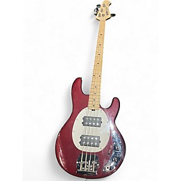 Used Sterling by Music Man stingray sub hh Wine Red Electric Bass Guitar