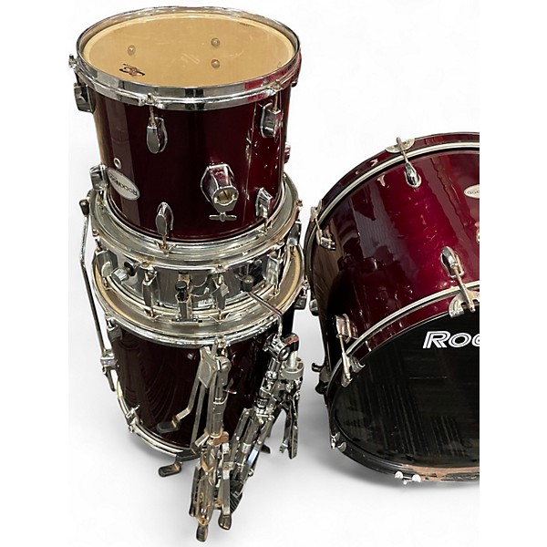 Used Hohner 4 Piece ROCKWOOD Red Drum Kit