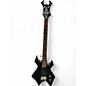 Used B.C. Rich Bronze Series Warlock Bass Black Electric Bass Guitar