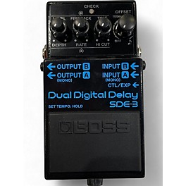 Used BOSS SDE-3 DUAL DIGITAL DELAY Effect Pedal