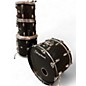 Used 1980s Slingerland 4 Piece 4 PIECE Black Drum Kit