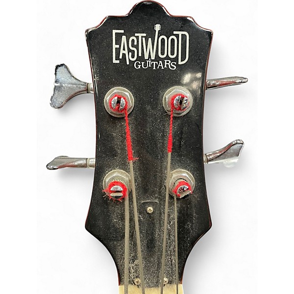 Used Eastwood Classic 4 Orange Electric Bass Guitar