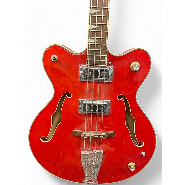 Used Eastwood Classic 4 Orange Electric Bass Guitar