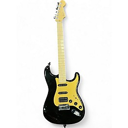 Used 2009 Fender American Deluxe Stratocaster Montego Black Solid Body Electric Guitar