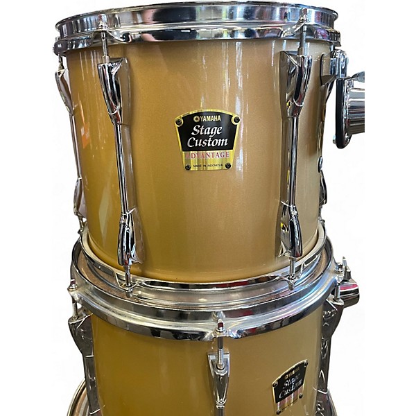 Used Yamaha 4 Piece Stage Custom Natural Drum Kit
